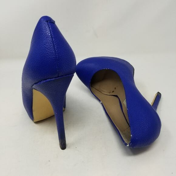 Steve Madden Nala Blue Stiletto Platform Pumps Size 6 - Picture 5 of 9